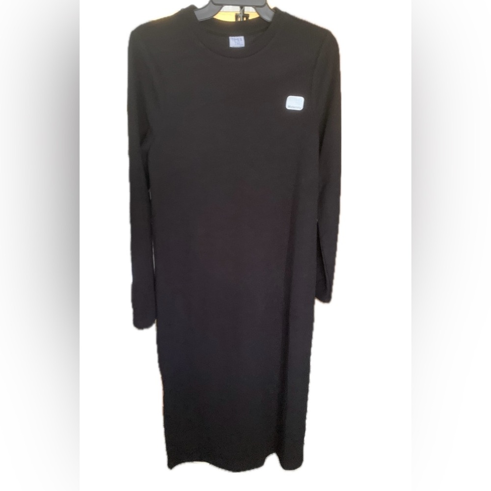 NWT Maternity Time and Tru Black Long Sleeve Dress